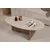 HANAH HOME Sto za dnevnu sobu Orba Travertine Venezia Walnut