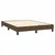 Krevet box spring s madracem LED tamnosmeđi 140x190 cm tkanina