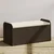 Vidaxl Klop z blazino rjava 115x51x52 cm poli ratan