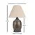 Opviq Stona lampa BK014, O35,23 cm, IP20, Plavo-bela