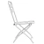 Sklopiva stolica za vrt 2 pcs Bijelo 42 x 52 x 82cm