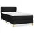 Vidaxl Box spring postelja z vzmetnico črn 90x190 cm blago