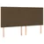 Vidaxl Box spring postelja z vzmetnico temno rjava 160x200 cm blago