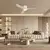 ZEVENTI - LED stropni ventilator ORBITO LED/24W/230V Wi-Fi Tuya, beo + daljinski upravljač
