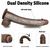 SuperLove Massive Long Dual Density Silicone Dildo 29cm Brown