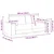 Vidaxl Trosed Temno siv 220x77x82 cm Žamet