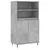 Visoka komoda siva betona 60x36x110 cm od konstruiranog drva
