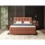 Esposa BOXSPRING POSTELJA 160 cm x 200 cm , tekstil opečnato rjava