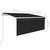 Automatska tenda s roletom i senzorom LED 3,5 x 2,5 m antracit