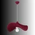 Opviq luster Kelebek-40-3005, 1 × E27, bordo