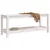 Vrtna klupa bijela 108 x 35 x 45 cm od masivne borovine