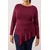 Trendyol Curve Ženska bluza Tbbaw26Af00014, Bordo