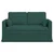 Vidaxl Kavč Temno zelena 139 x 78 x 80 cm blago