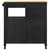 Kuhinjski kolica MONZA Crna 84 x 40 x 88,5 cm