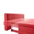 Novel BOXSPRING ZOFA, vinsko rdeča tekstil