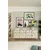 Hanah Home komoda Moka 180, 180 cm, bela / travertin / zlatna