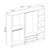 Hanah home Ormar Kale 225x210x52cm Sivi
