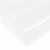 Okvir kreveta s madracem Ostalo 2 pcs Bijelo PVC