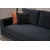 Atelier Del Sofa Cetvorosed sa bočnim stolicem - crna