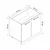 Hanah Home kuhinjski element Minar 7967, 90 cm, beli
