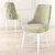 Hanah Home Set stolica Pare, 46x94x46 cm, 4 komada, Krem-bele
