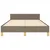 shumee vidaXL Posteljni okvir brez vzmetnice, taupe, 120x190 cm, blago