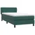 Vidaxl Box spring postelja z vzmetnico temno zelena 80x220 cm žamet