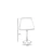 Opviq Stona lampa E27 Socket, Zlatno-Krem