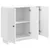 Kreveta Bijela visokog sjaja 89 x 34,5 x 80 cm
