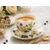 Porcelanasta skodelica White Rose 250 ml + darilo krožnik