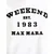 Weekend Max Mara Majica TENUE  črna / bela