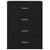 Kreveta s ladicama Crni hrast 60 x 39 x 80 cm Konstruirano drvo