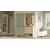 Hanah Home Komplet predsoblja OS1-SY, 147.4x35.5x195.6 cm, Zeleni