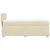 Vidaxl Box spring postelja z vzmetnico krem 90x190 cm blago