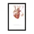 Plakat s paspartujem srce s citatom - 40x60 black