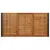 Vrtni stol s U-nogama 180 x 90 x 75 cm od masivnog drva bagrema