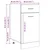 Vidaxl Spodnja omarica s predalom “Lyon” starinski les 40x46x81,5cm