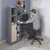 Hanah Home radni sto Viora, 150 cm, antracit / orah