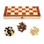 Verkgroup 3v1 lesena šahovnica backgammon in dama 30x30cm lesene figure