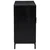 Komoda crna 75 x 35 x 70 cm od masivne borovine