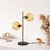 Opviq Stona lampa Benek-15-14564, 36x18x58 cm, IP20, Zlatno-žute boje