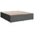 Vidaxl Box spring postelja z vzmetnico temno siva 180x200 cm blago