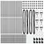 Stup za ogradu 52 pcs Siva 3,2 x 3,2 x 120 cm