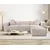 Atelier del Sofa Ugaona garnitura Lora 193x65x303cm Siva