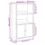 Visoka komoda smeđa boja hrasta 62x32x103,5cm konstruirano drvo