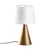 Opviq Stona lampa Kona-15487, Zlatno-bela
