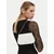 Ročna torba Calvin Klein Ck Curved Wallet On Chain LV04F1153G Bela
