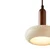 Opviq luster Worm, LED 24 W, bež / orah