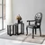 Hanah home Klub sto Amalfi 40x45x40cm Antracit
