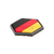 JTG German Flag Hexagon Rubber Patch Multicolor